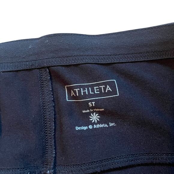 Athleta Wind Warrior Leggings Zip Ankle Full Length Mid Rise Black Small Tall ST - Picture 8 of 12